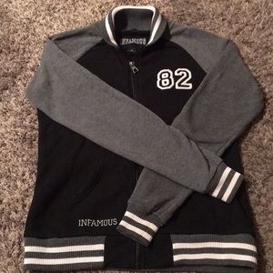 Infamous varsity jacket